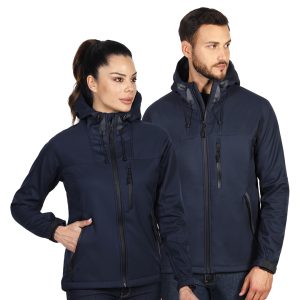 Unisex Softshell-Jacke mit Kapuze